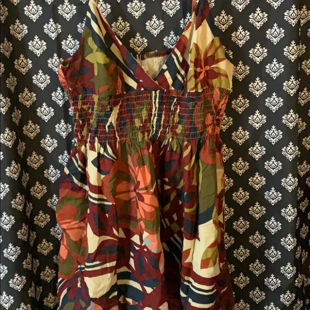 Floral midi dress.